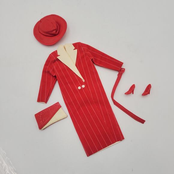 Mattel Other - 1984 Twice As Nice Fashion Red & White reversible Trench Coat Only #7951